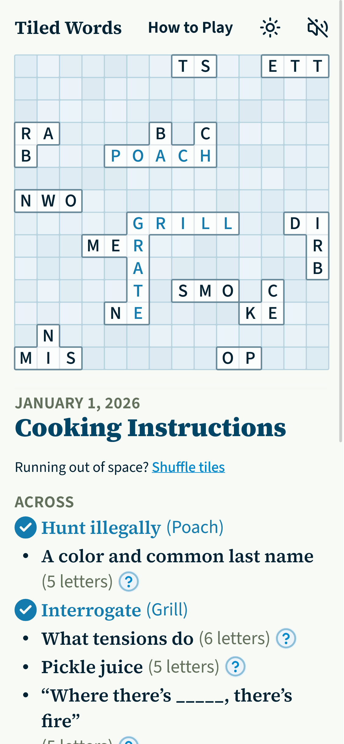 A screenshot of the home page in light mode on a mobile device